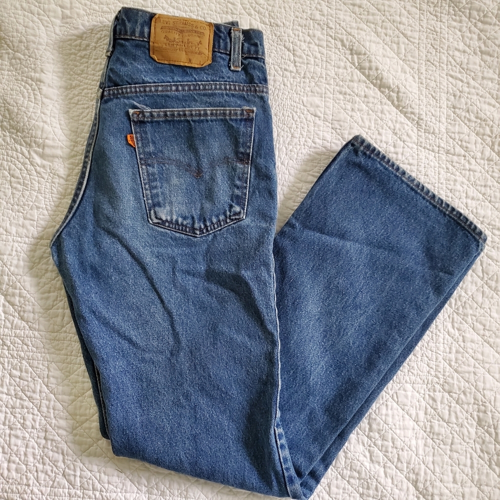 Vintage Levi's jeans orange tab 33×32